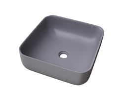 Vonios praustuvas Masterjero Catania, 38.5 cm x 38.5 cm x 14 cm, pilka 000101083726