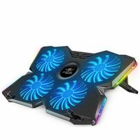 Podstawka chłodząca Spirit of gamer Spirit of Gamer SOG-VE500RGB Nešiojamas kompiuteris Cooling Base – Up to 17 Inch – Juodas and Raudona – Adjustable Fans