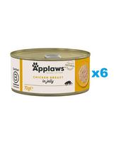 APPLAWS Cat Adult Chicken Breast in Jelly vištiena drebučiuose 6x70g