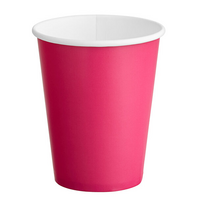 Popieriniai puodeliai, ryškiai rožiniai „Hot Pink“ – 270 ml (14 vnt.)