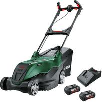 Bosch Powertools Akku-Rasenmäher AdvancedRotak 36V-40-650, 36Volt (grün/Black, 2x Li-Ionen Akku 4,0Ah, POWER FOR ALL) | 06008B9F02 | 4059952658056