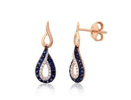 Auksiniai auskarai su briliantais Diamond Sky "Princess Teardrop II"