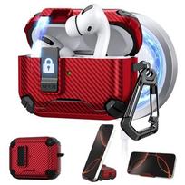 MagSafe dėklas su automatiniu užraktu AirPods Pro 3, raudonas