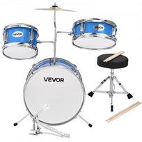 Vaikiškas būgnų rinkinys, 3 dalių 35,6x25,4x20,3 cm, mėlynas, muzikinis instrumentas