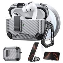 MagSafe dėklas su automatiniu užraktu AirPods Pro 3, pilkas