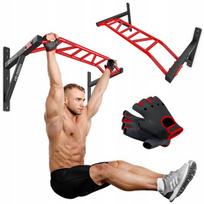 Sieninis prisitraukimų skersinis Hop-Sport, iki 150 kg, raudonas