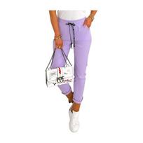 Laisvalaikio kelnės moterims, violetinės, XXXXL