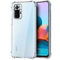 „Evelatus Xiaomi Redmi Note 10S“ / „Poco M5s“ karinis smūgiams atsparus silikoninis dėklas TPU permatomas