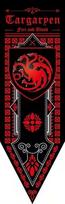 Reklaminė juosta, Targaryen karalystės vėliava, „Sostų žaidimas“, 32 x 100 cm.