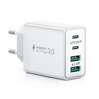 USB-C greitas įkroviklis suderinamas su iPhone ir Samsung, 40 W