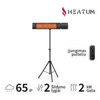 Infraraudonųjų spindulių šildytuvas Heatum H2000R URBAN Black su trikoju stovu