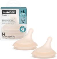 SUAVINEX VIDUTINĖS SROVĖS ŽINDUKAI ZERO ZERO ANTI-COLIC BUTELIUKAMS, NUO +3 MĖN., 2 VNT., LIGHT