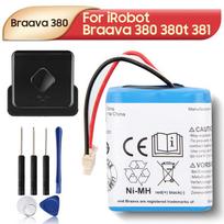 Įkraunama ličio baterija iRobot Roomba Braava 380 380t 390T 381 MINT 5200C 5200 valymo robotui, 2000 mAh