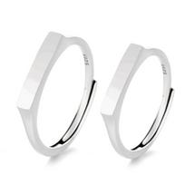 Light Projection Adjustable Couple Rings Portable Rings Accessory Elegant Projection Rings in Sterling Silver for Couple 1