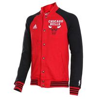 Adidas X NBA Chicago Bulls Patogus Minkštas Odai Draugiškas Stovintis Apykaklės Viengubas Švarkas Vyriški švarkai S98348 M