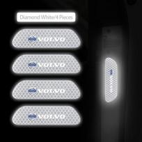 4Pcs Car Reflective Safety Stickers Warning Sign Shine Strip For Volvo ES90 EC40 EX40 EM90 XC90 V90 V60 XC60 V40 S80 S60 S90 C4