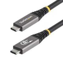 StarTech.com 3m USB4 Kabel, 20Gbps, USB-IF-zertifiziertes USB-C Ladekabel, 60W PD EPR, 4K 120Hz DP2.1 Monitorkabel, TPE-Mantel, Schwarz, 3 m, USB C, USB C, USB4 Gen 2x2, 20Gbit/s, Schwarz