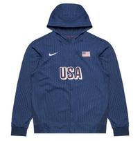 Nike USA Sweat-Wicking Hooded Long Sleeve Sweat-Wicked Jersey Men's Jersey EU M mėlyna