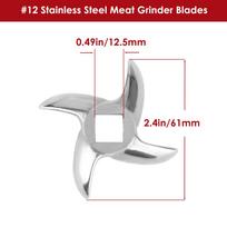 1Pcs/2 Pcs  #12 Meat Grinder Blade Stainless Steel Knife Cutter Replacement for Grinders 1 pcs