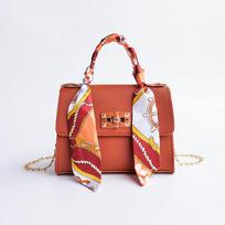 Women's 2022 Fashion: Niche Design Mini Chain Messenger Bags with Silk Scarf – Shoulder Handbag Collection ruda