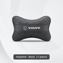 Odinės automobilio sėdynės galvos atramos juosmens atramos dekoratyviniai priedai Volvo XC60 XC90 S60 V40 V50 V60 XC40 V70 V90 S90 S80 C30 S40