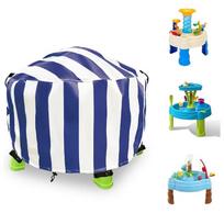 Vaikų vandens stalo uždangalas Little Tikes Spiralin' Seas vandens parko žaidimų stalui - Smėlio vandens stalo uždangalas lauko žaislams 34X34X18 I 86x46cm mėlyna