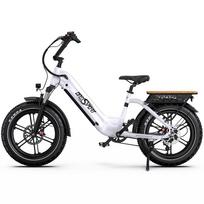 Elektrinis dviratis Onesport OT08 500W variklis LCD ekranas 48V 18AH Priekinės šakės amortizacija Ebike Suaugusiems Prijungimas prie APP Baltas balta
