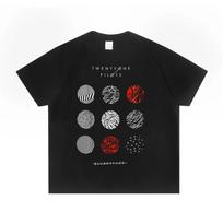 Twenty One Pilots Roko Vyrų ir Moterų Mados Atsitiktinis Trendas Aukštos Kokybės Motociklininko Marškinėliai Vyriški Drabužiai S juoda