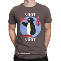 Noot Noot Pingu Marškinėliai Vyrams Moterims Medvilniniai Vintažiniai Marškinėliai Apvalia Kaklo Pingvino Marškinėlis Harajuku Drabužiai Klasikiniai XXXXL kupranugaris