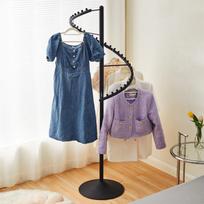 Floor-Standing 360° Rotating Drying Rack: Multifunctional High-End Coat and Underwear Display Hanger for Home. juoda