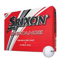Srixon Distance Golf Soft 1 tuzinas kamuoliukų, baltas, (2017/18 versija) balta