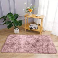 Minkštas violetinis ilgo plauko kilimas, 23,6x47,2 colio / 60x120 cm