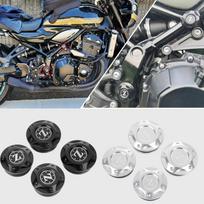 WOOGA Motociklo galinio dangtelio skylės dangtelis Dekoratyvinis kamštis Tinka Kawasaki / Kawasaki Z900RS/Cafe juoda