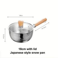 Nerūdijančio plieno pieno puodas, 18cm2.0L Su dangteliu