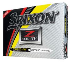 SRIXON XV Golf 2017 Yellow Z-Star Balls, Model, 4-Piece Construction, (1 Dozen)