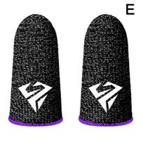 1 Game Finger Sleeve Breathable Fingertip Anti-sweat And Hand Thumb Non-slip Esports Finger Sleeve Glove Game Fingertip Sle T7C9 violetinė