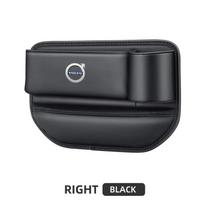 Daugiafunkcinė odinė tarpų šoninė daiktadėžė su puodelio laikikliu, skirta Volvo V60 V40 XC90 XC40 S60 XC60 V70 S90 V90 Priedai