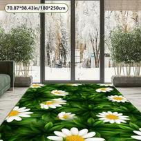 Ramunėlių rašto dekoratyvinis kilimas, 70,87 * 98,43 colio / 180 * 250 cm