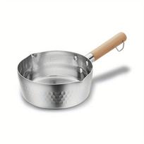 Japoniškas puodas su medine rankena, 7,0 colio / 18 cm