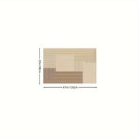 Minimalistinis patchwork polipropileno kilimėlis, 32 * 47 colių / 80 * 120 cm