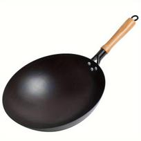 Rankų darbo ketaus wok keptuvė, 34