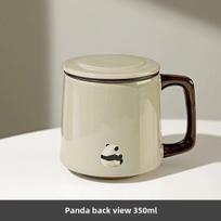 Keraminis arbatos puodelis su filtru,  Panda Rear - 350ml