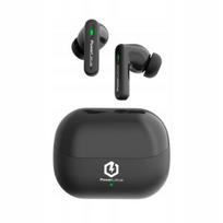 Powerlocus fit black tikros belaidės ausinės su hibridine anc / premium