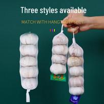 Imbiero ir česnako tinkliniai maišeliai su nemokamu pristatymu Ginger net with white label, 100 pcs