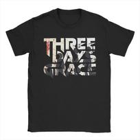 THREE DAYS GRACE Grupės Marškinėliai Vyriški Grynos Laisvalaikio Marškinėliai Apvalia Iškirpte Marškinėliai Trumpomis Rankovėmis Drabužiai Grafika Atspausdinta#Spalva S juoda
