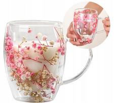 Terminis puodelis su džiovintomis gėlėmis, 300 ml