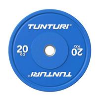 Sporto prekės, TUNTURI Platinum, štangos bumberiai, mėlyni, 50 mm, 20 kg.