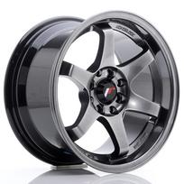 JR Wheels JR3 15x8 ET25 4x100/108 Hyper Black Alloy Wheel