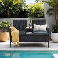 Sodo sofa su pagalvėmis 65 x 131 x 84 cm