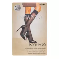 Moteriškos puskojinės INCANTO PODIUM 20 DEN, vienas dydis, spalva NATUREL, 2 vnt.